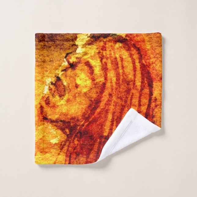 Toalha De Rosto Pintor de Aquarelas com Tristeza de Saúde Mental (Pano de lavar)