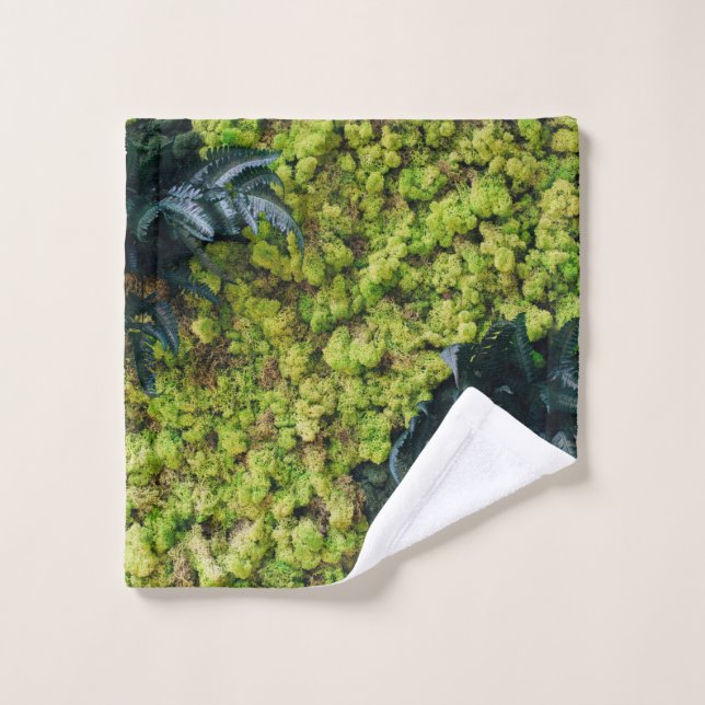 Toalha De Rosto Plantas de folhas verdes (Pano de lavar)