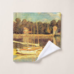 Toalha De Rosto Ponte em Argenteuil Claude Monet