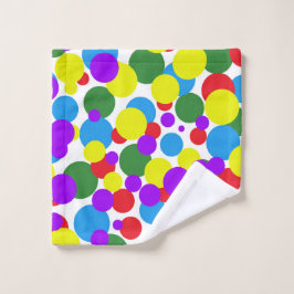 Toalha De Rosto Pontos coloridos