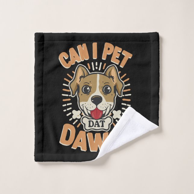Toalha De Rosto Posso Acariciar Esse Cachorro (Pano de lavar)