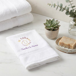 Toalha De Rosto Presente Personalizado de Agradecimento ao Profess
