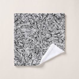 Toalha De Rosto Preto & pano moderno cinzento da lavagem do