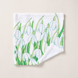 Toalha De Rosto Primavera Snowdrops