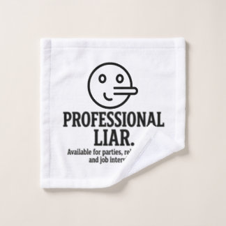 Toalha De Rosto Professional Liar For Parties, Relationships & Job