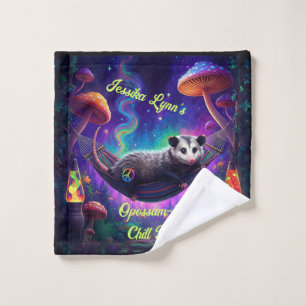Toalha De Rosto Psicodélica Trippy Hippie Ogambm Personalizado