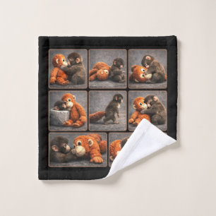 Toalha De Rosto Punho de Macaco Bebê