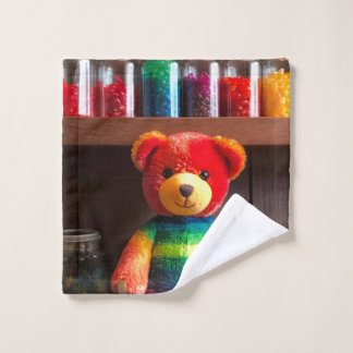Toalha De Rosto Rainbow Bear