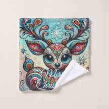 Rena de Natal de Olhos Grandes Arte Folclórica Per
