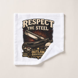 Toalha De Rosto Respect the Steel Straight Washcloth