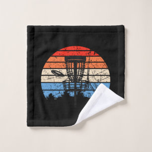 Toalha De Rosto Retro de Golf Disco Golf Frisbee