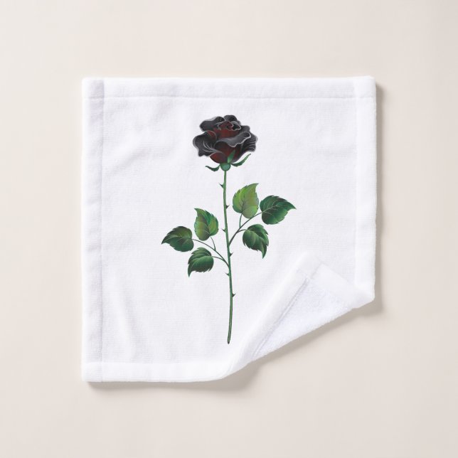 Toalha De Rosto Rosa preto (Pano de lavar)