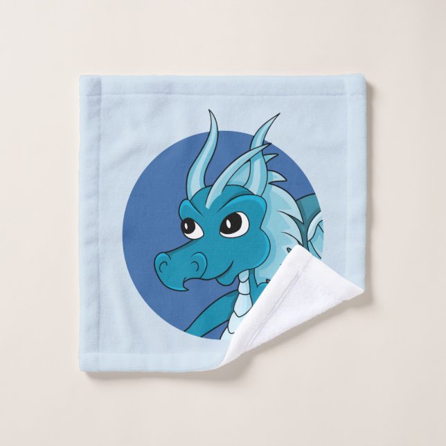 Toalha De Rosto Roupa de lavagem de cartoon azul (Pano de lavar)
