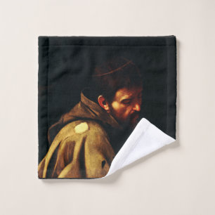 Toalha De Rosto São Francisco por Caravaggio Obra-Prima Barroca
