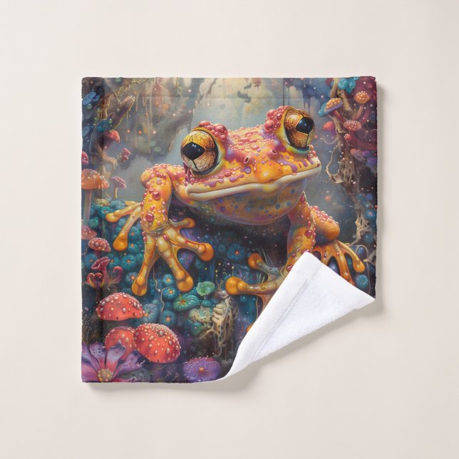 Toalha De Rosto Sapo mágico do conto de fadas (Pano de lavar)