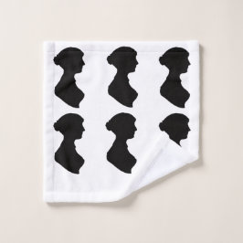 Toalha De Rosto Silhueta de Jane Austen