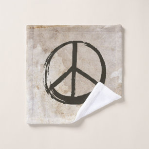 Toalha De Rosto Símbolo de paz Hippie Love 1960 - Sinal de lama su