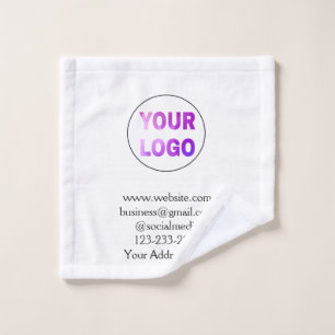 Toalha De Rosto simples e mínimo adicione seu logotipo/design aqu