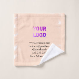 Toalha De Rosto simples e mínimo adicione seu logotipo/design aqui