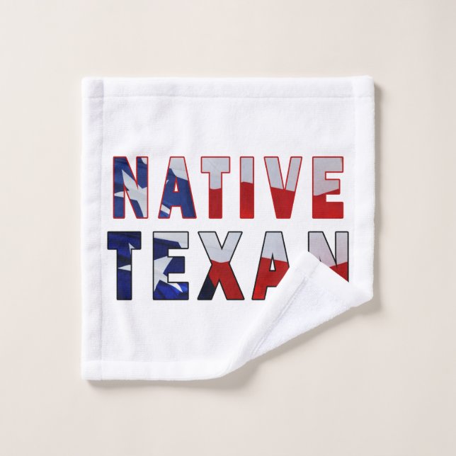 Toalha De Rosto Sinalizador de Texto Nativo (Pano de lavar)