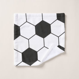 Toalha De Rosto Soccer Ball Inspired Pattern Geometric Print