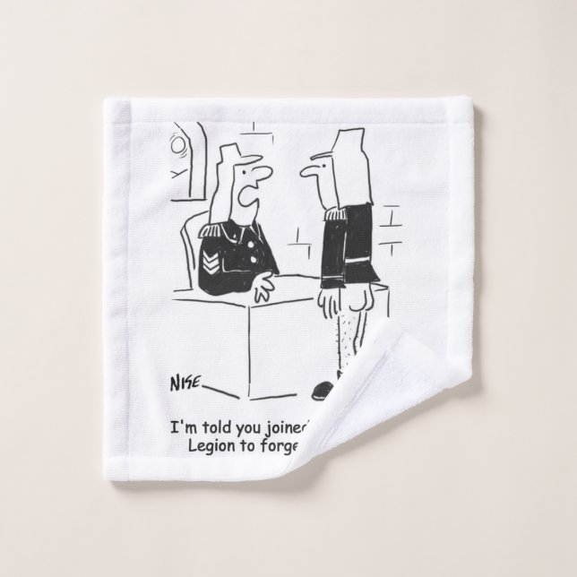 Toalha De Rosto Soldado no Cartoon da Legião Estrangeira Francesa (Pano de lavar)