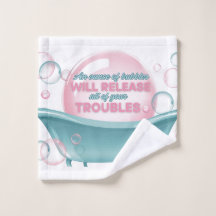 Solo de pano de lavagem de bolhas