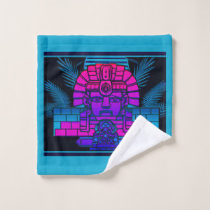 Toalha De Rosto Synthwave Pharaoh