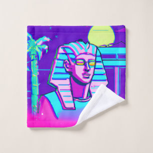 Toalha De Rosto Synthwave Pharaoh