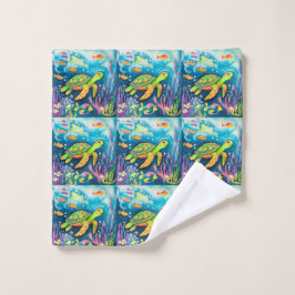 Toalha De Rosto Tartaruga de pintura