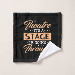 Toalha De Rosto Teatro É Um Ator Palco Que Está Passando