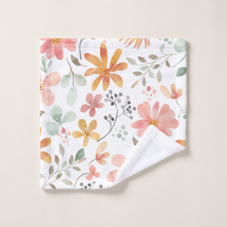 Toalha De Rosto Tendência Floral Impressa Lava