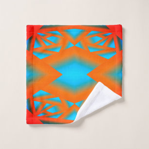 Toalha De Rosto Tequila Sunrise Ombre Arte Geométrica Abstrato