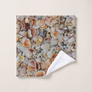 Toalha De Rosto Teste padrão dos Seashells