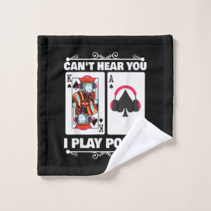 Toalha De Rosto Texas Holdem Poker Cant Ouve Você Eu Jogo Poker