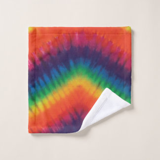 Toalha De Rosto Tie Dye Rainbow Colors