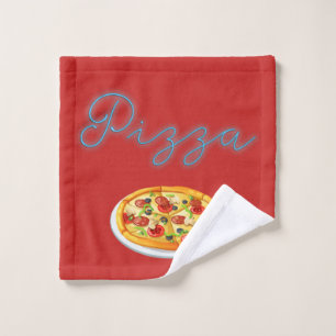 Toalha De Rosto Torta de pizza