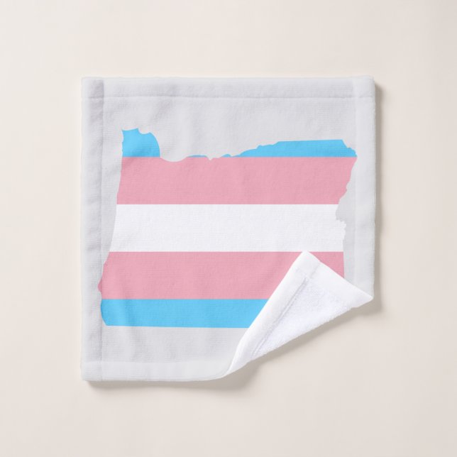 Toalha De Rosto Trans Pride Oregon (Pano de lavar)