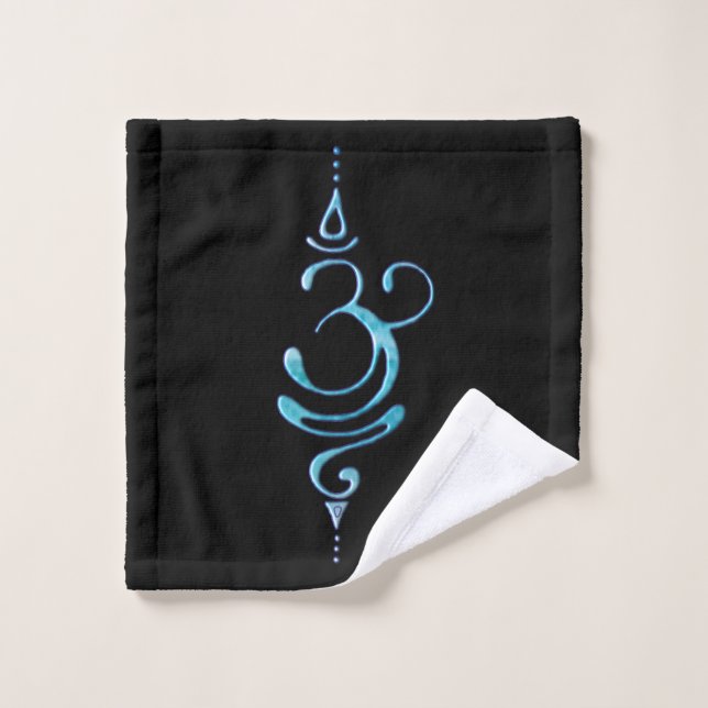 Toalha De Rosto Turquesa Respire  (Pano de lavar)