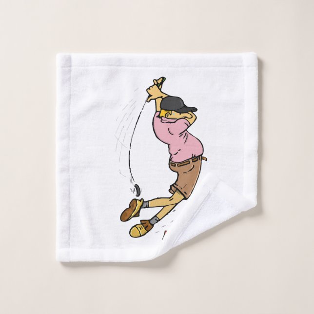 Toalha De Rosto Um Golfer perdendo a bola (Pano de lavar)