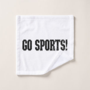 Toalha De Rosto Vai para o Esporte! Funny Vintage Esporte Fan Go S