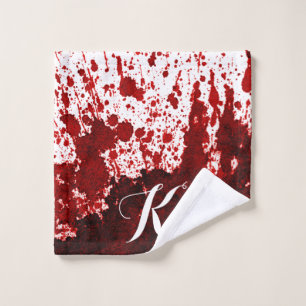 Toalha De Rosto Vampiro de sangue personalizado de tecido de lavag