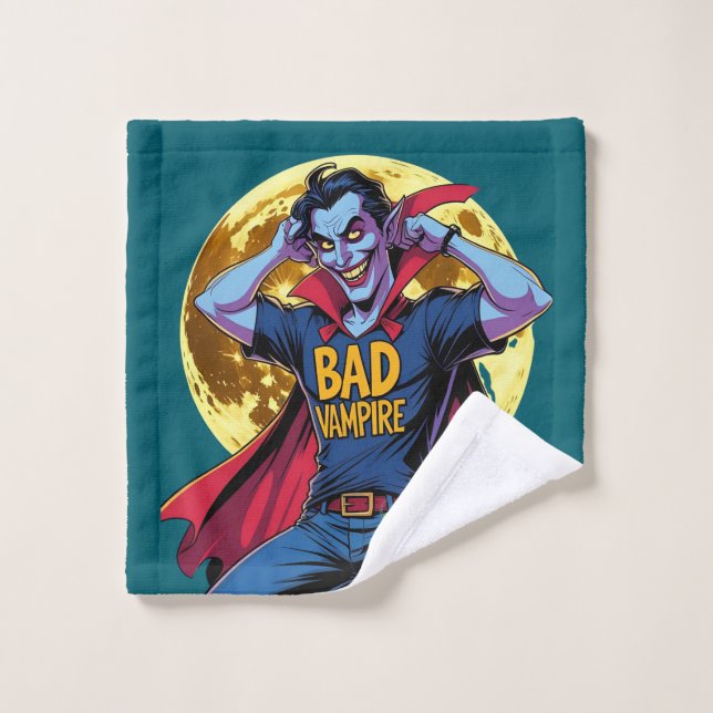 Toalha De Rosto Vampiro travesso (Pano de lavar)