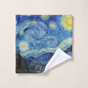 Toalha De Rosto Vincent Van Gogh Starry Night Vintage