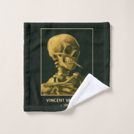 Toalha De Rosto Vintage Skull Smoking - Simples inspiração de Van 