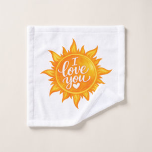 Toalha De Rosto Você É Meu Sol – Eu Te Amo Sol