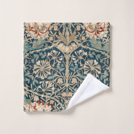 Toalha De Rosto William Morris Antigo Floral de Madressilva
