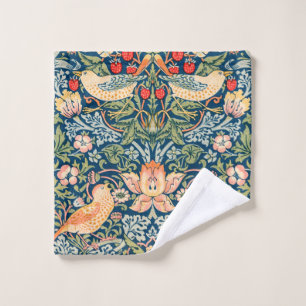 Toalha De Rosto William Morris Strawberry Thief Padrão Floral