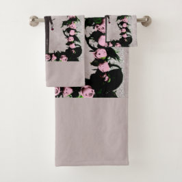 Toalha de vintagem romântica