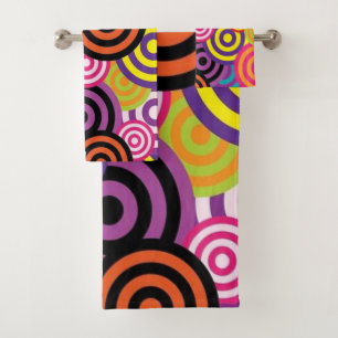 Toalha do Banheiro Coloca Cores Coloridas
